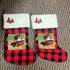 Two Mickey Mouse Collectable Stockings